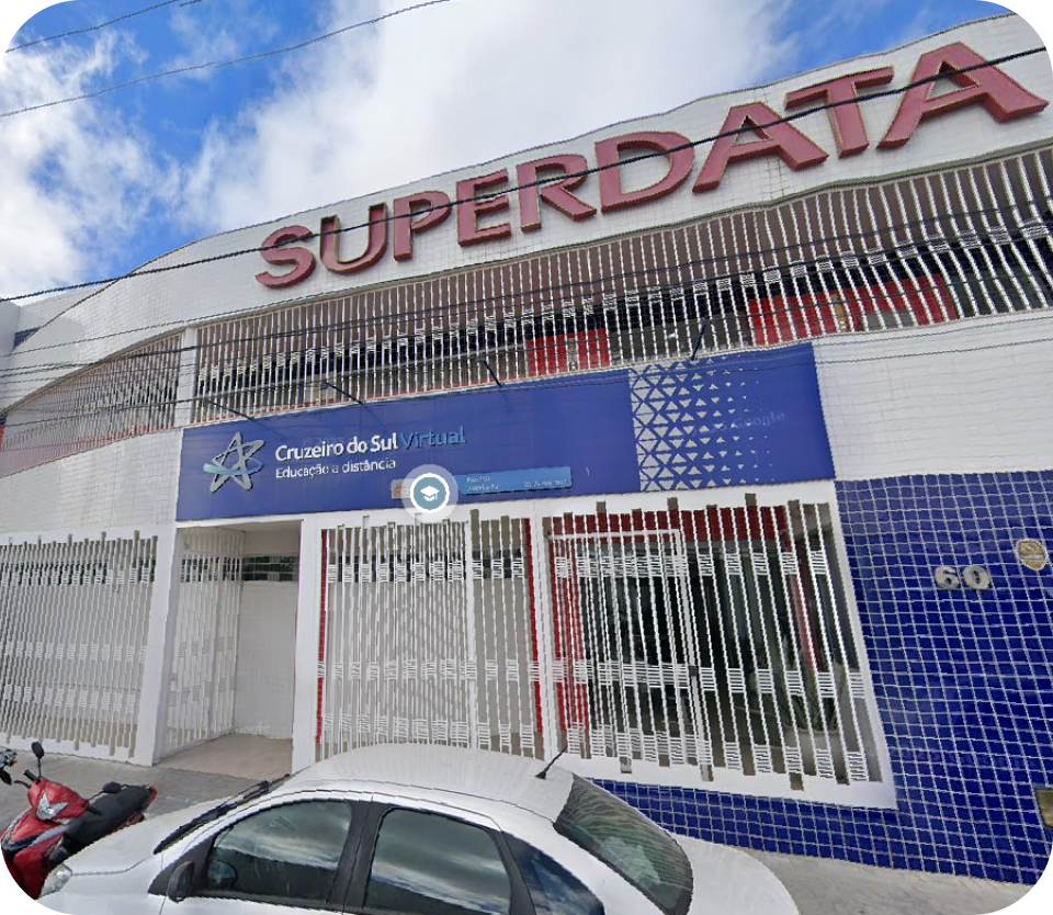 Fachada da unidade Superdata Cursos
